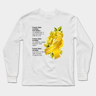 Ewing's Sarcoma Cancer Support Long Sleeve T-Shirt